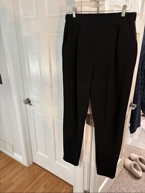 SHEIN Black Pull-On Tailored Trousers
